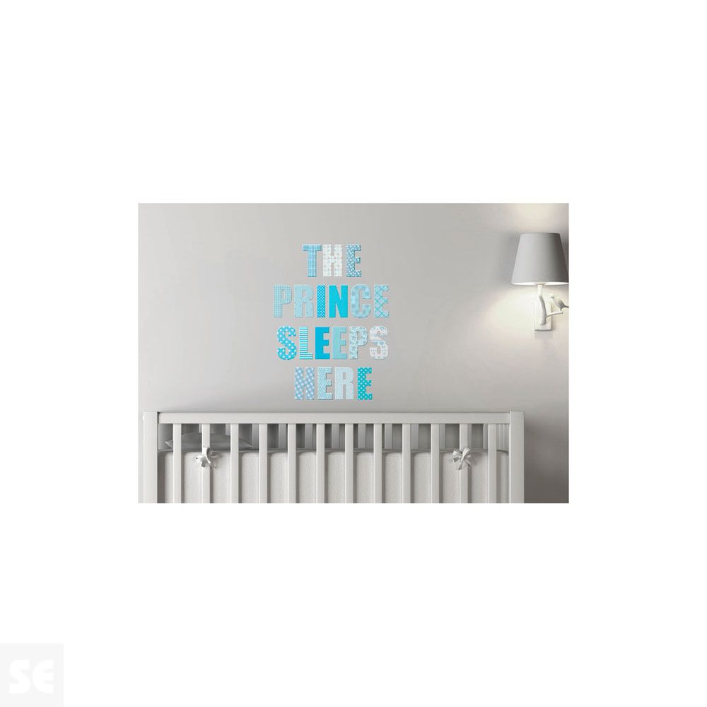 Sticker Deco Prince Sleeps 24x68Cm