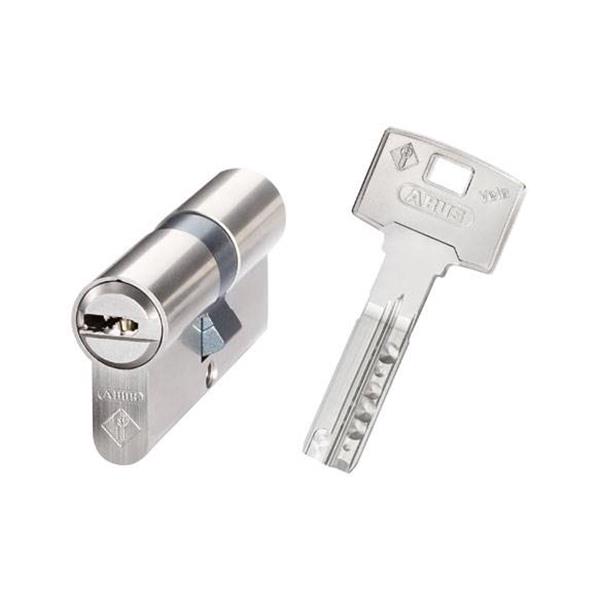 CILINDRO 70 35+35 R15 DOBLE EMBRAGUE LATON LLAVE PUNTOS NIQUELADO