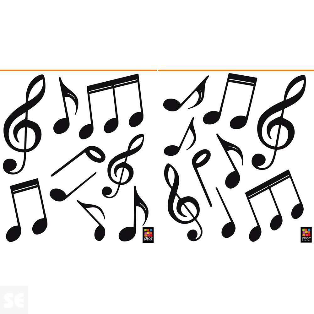 Wall Adhesive Size xs Music (18,5 x 15 Cm)