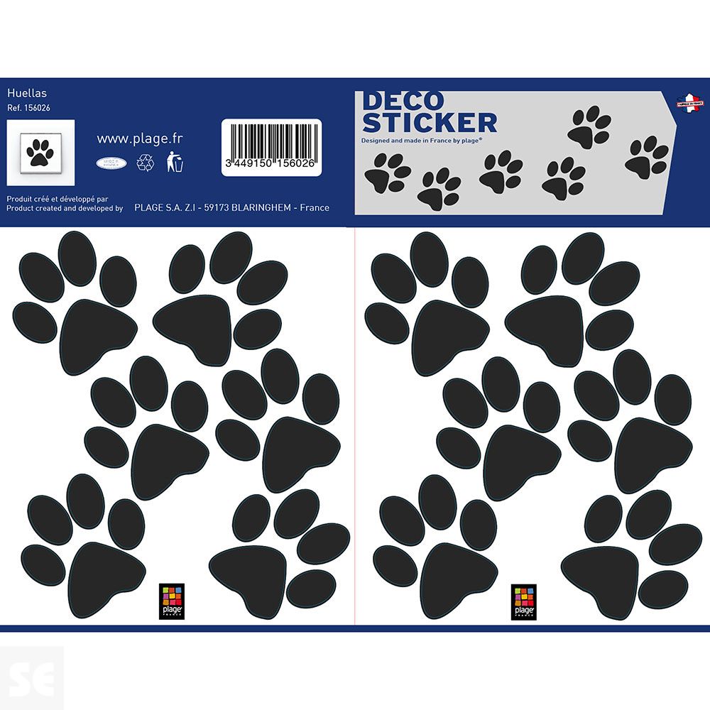 Wall Adhesive Size xs Huellas (18,5 x 15 Cm)