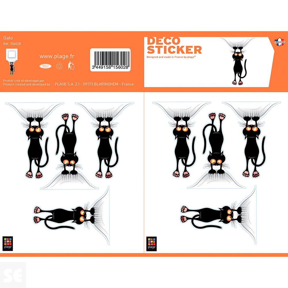 Wall Adhesive Size xs Gato Socorro (18,5 x 15 Cm)