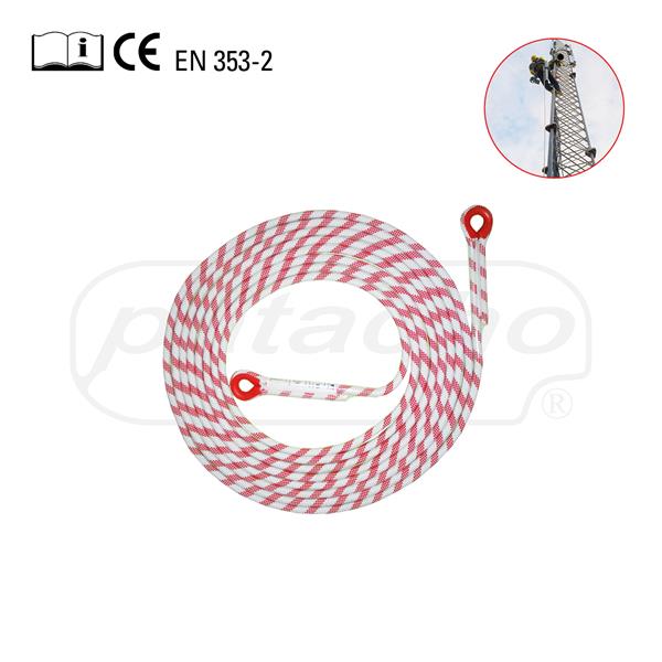 CUERDA 20M 12MM LINEA SEGURIDAD CON GUARDACABOS PATACHO