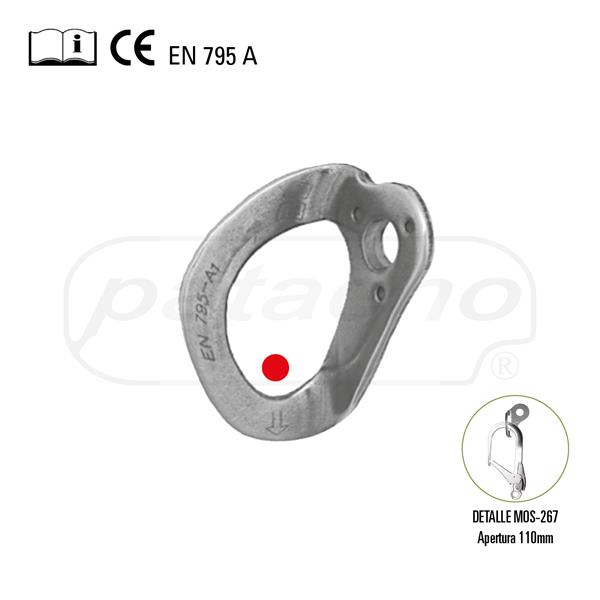 PUNTO DE ANCLAJE ARNES GRAN APERTURA INOXIDABLE