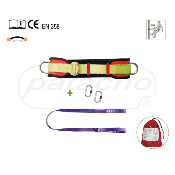 CINTURON ARNES POSICIONAMIENTO + MOSQUETONES + CINTA 3M CON BOLSA