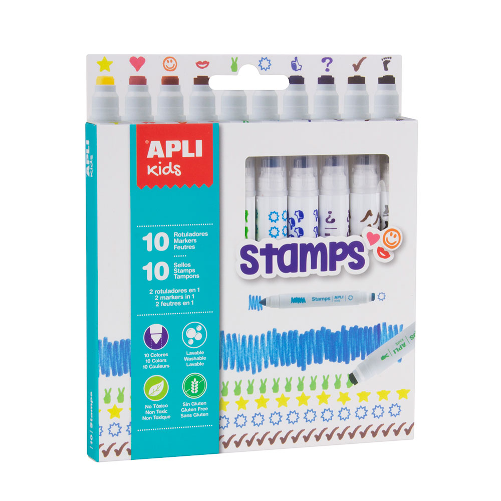 Rotuladores Colors & Stamp 10 uds.