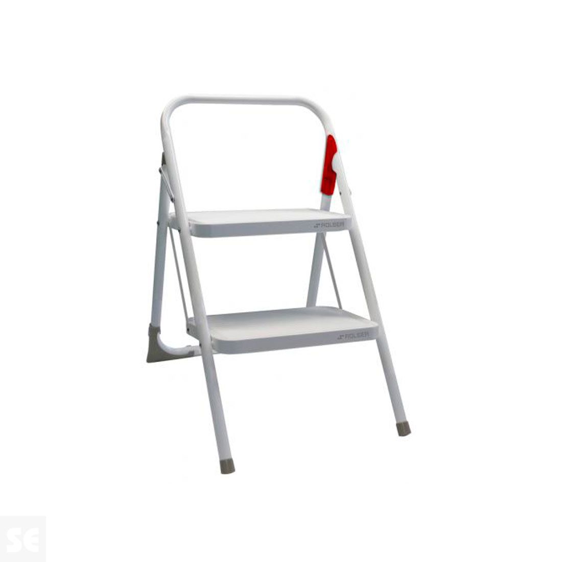 Escalera Taburete M/10 Blanco 2 Peldaños