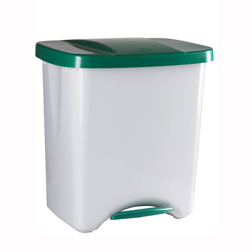 Cubo Pedal Ecológico Blanco 50 l