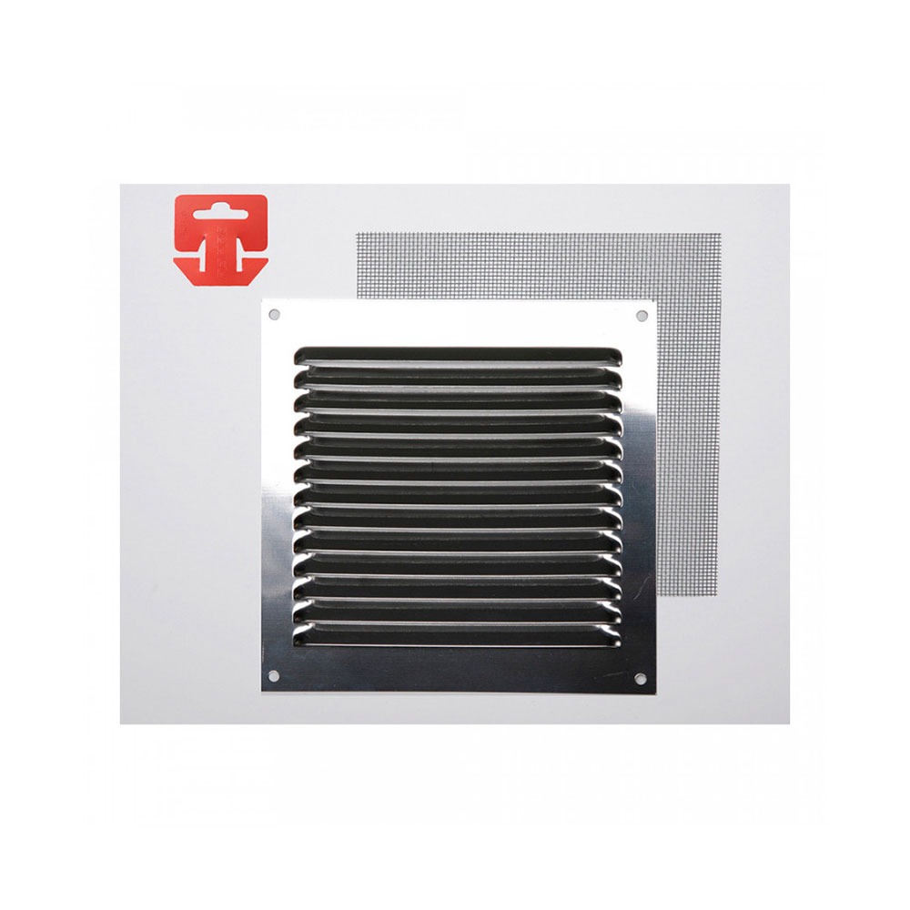Rejilla C/Mosquitera Inox Aluminio 15x15 cm