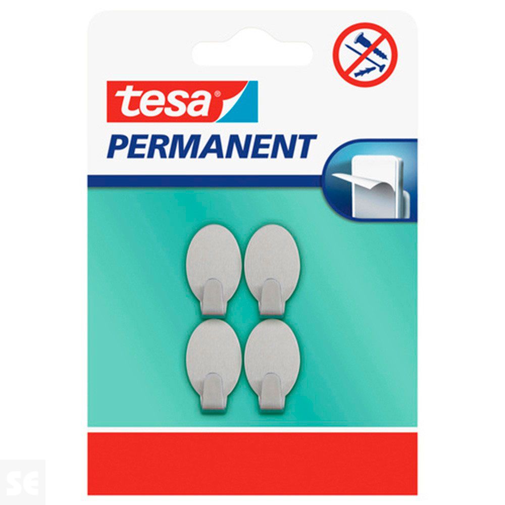 Ganchos Permanentes 4 Gancho Ovais Xs Metal