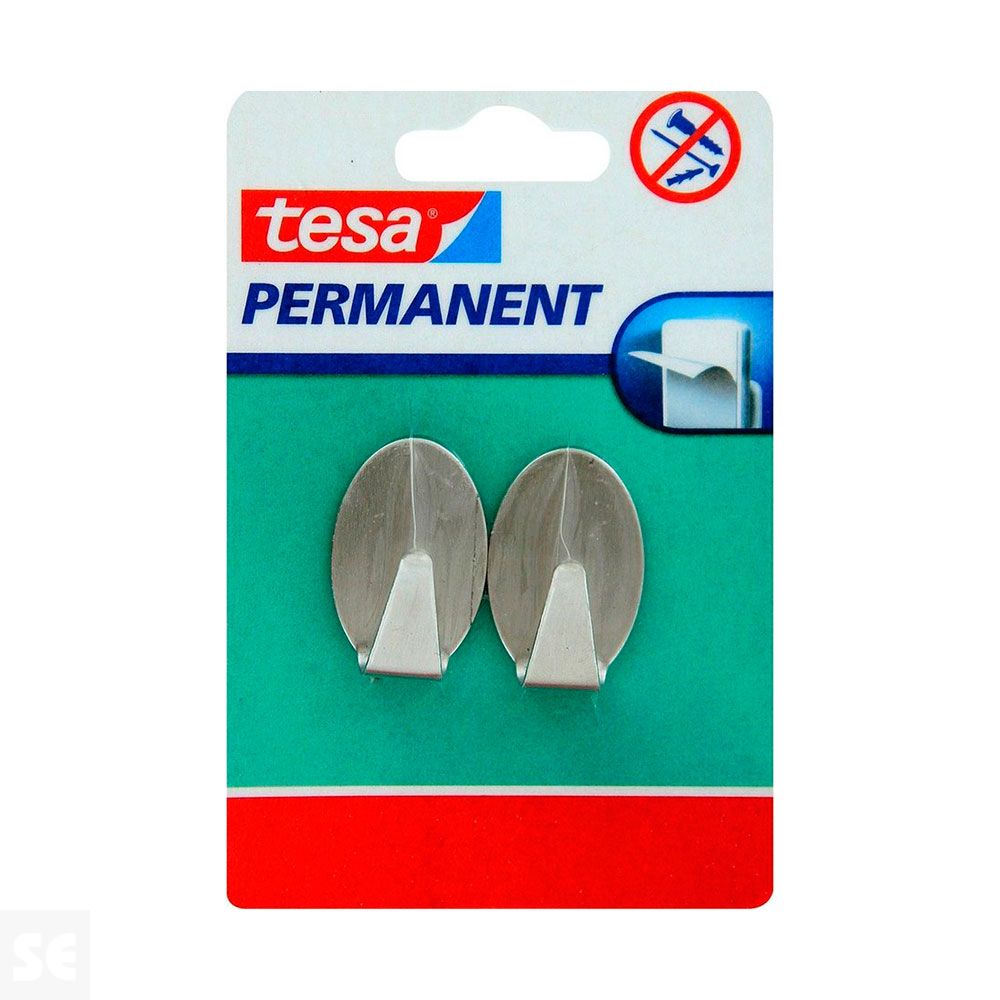 Ganchos Permanentes 2 Ganchos Ovais L Metal