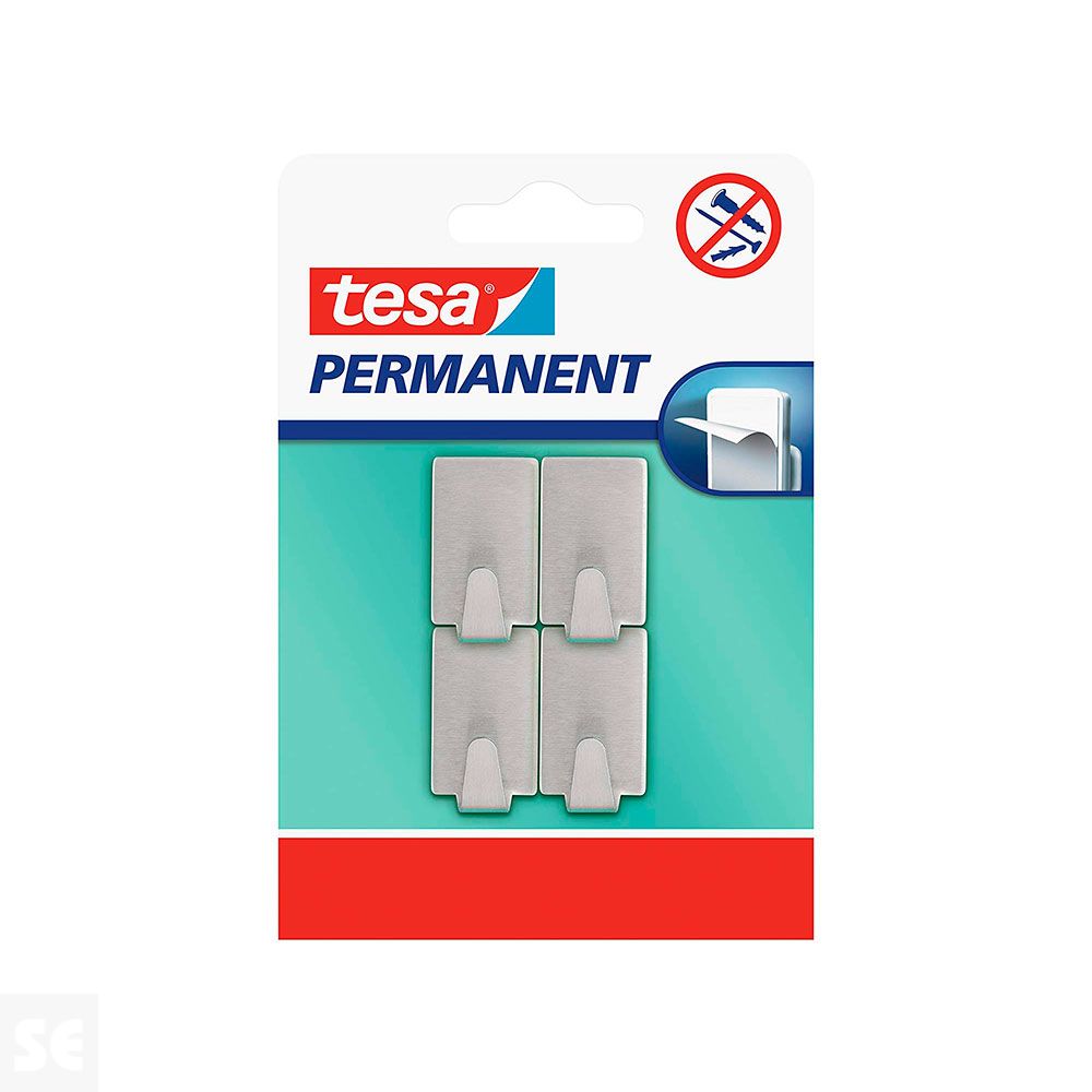 Ganchos Permanentes 4 Ganchos Rectangulares S Meta