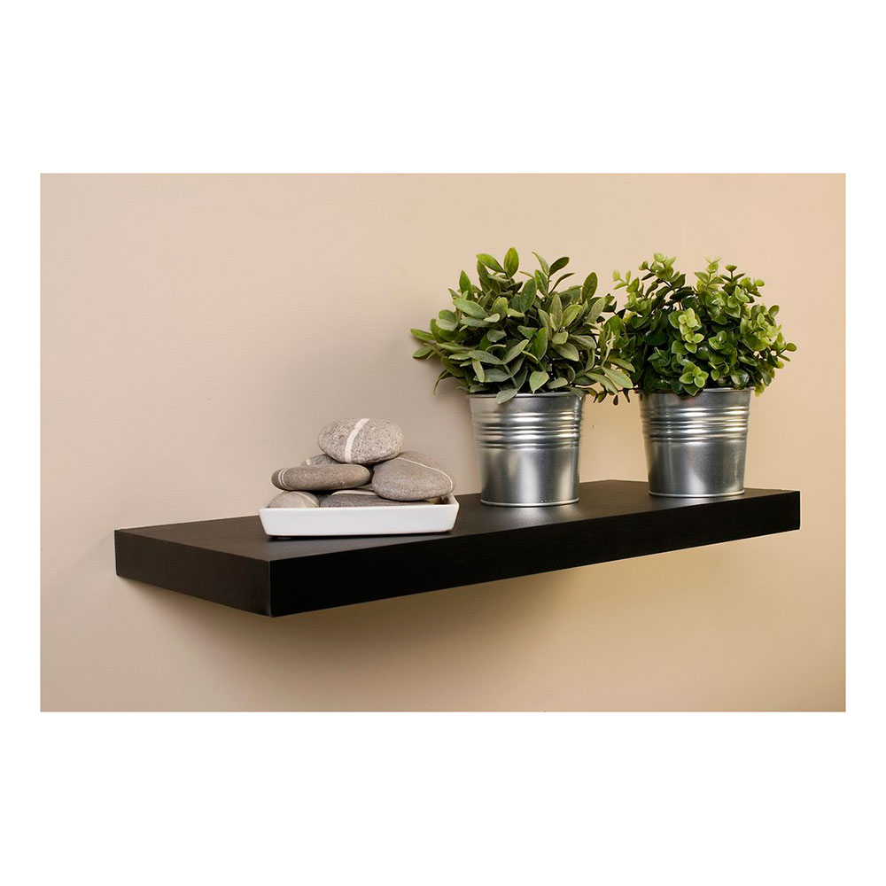 Estante C/Fijación Invisible.Hd Wengé 60x25cm