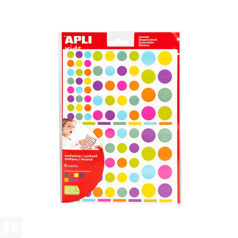 Gomets Multicolor Peps Redondo 6h Removible 18463