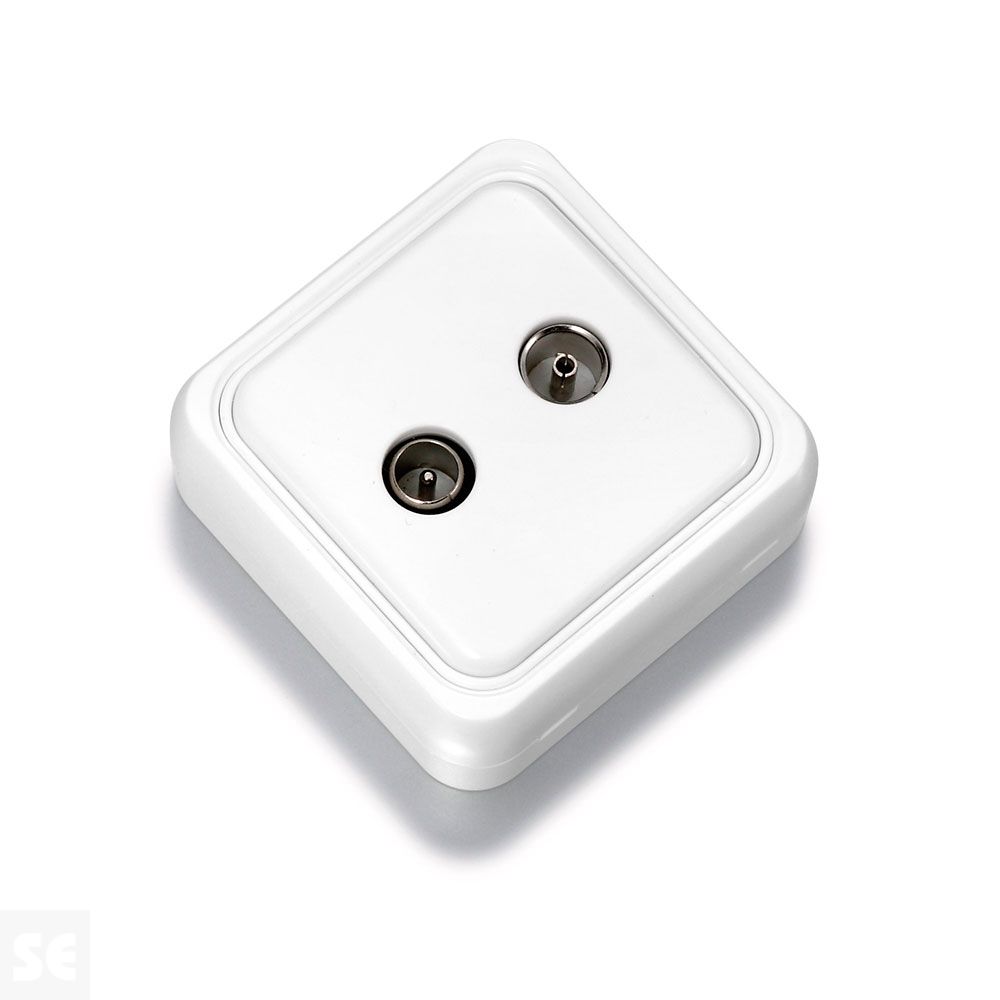 Toma Señal TV/FM Blanco Ref 18-711-05-4