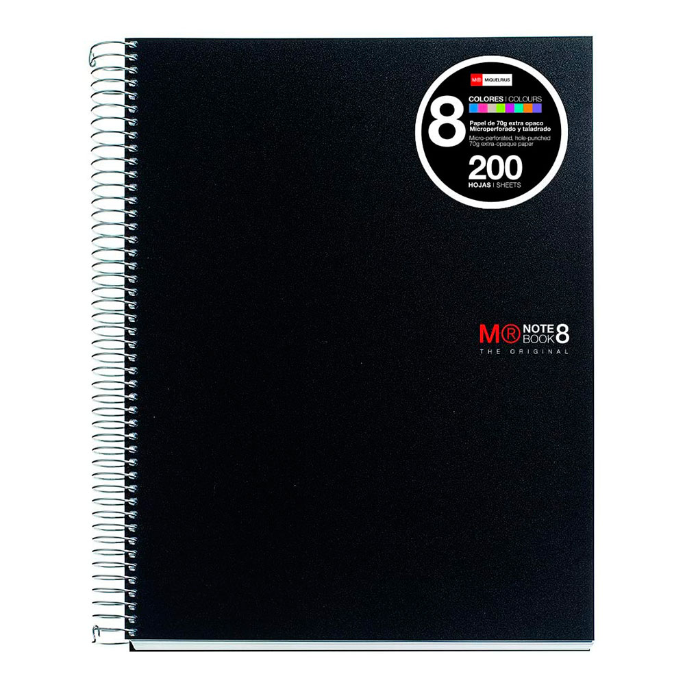 Libreta Negra 8-200 Colores A5 2007
