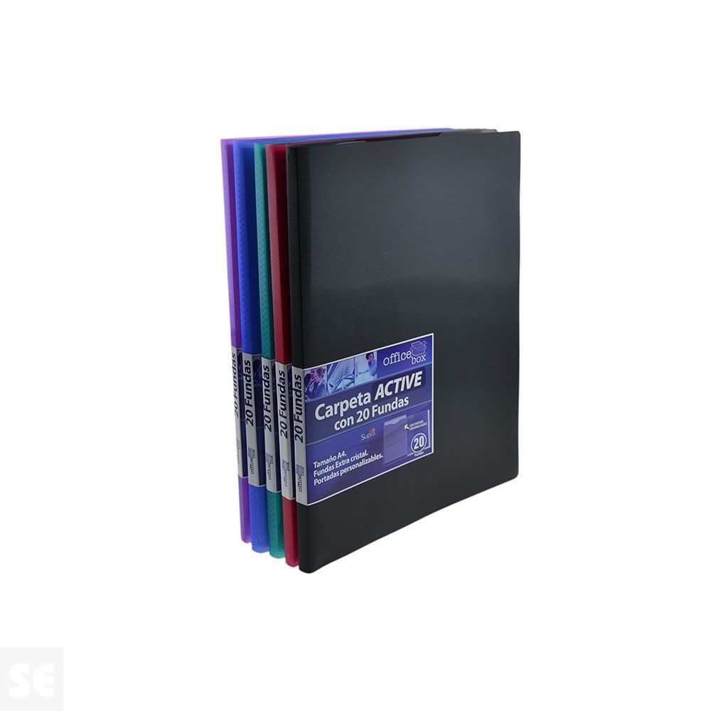 Carpeta Fundas Supra  20 Fundas A4 (Verde)