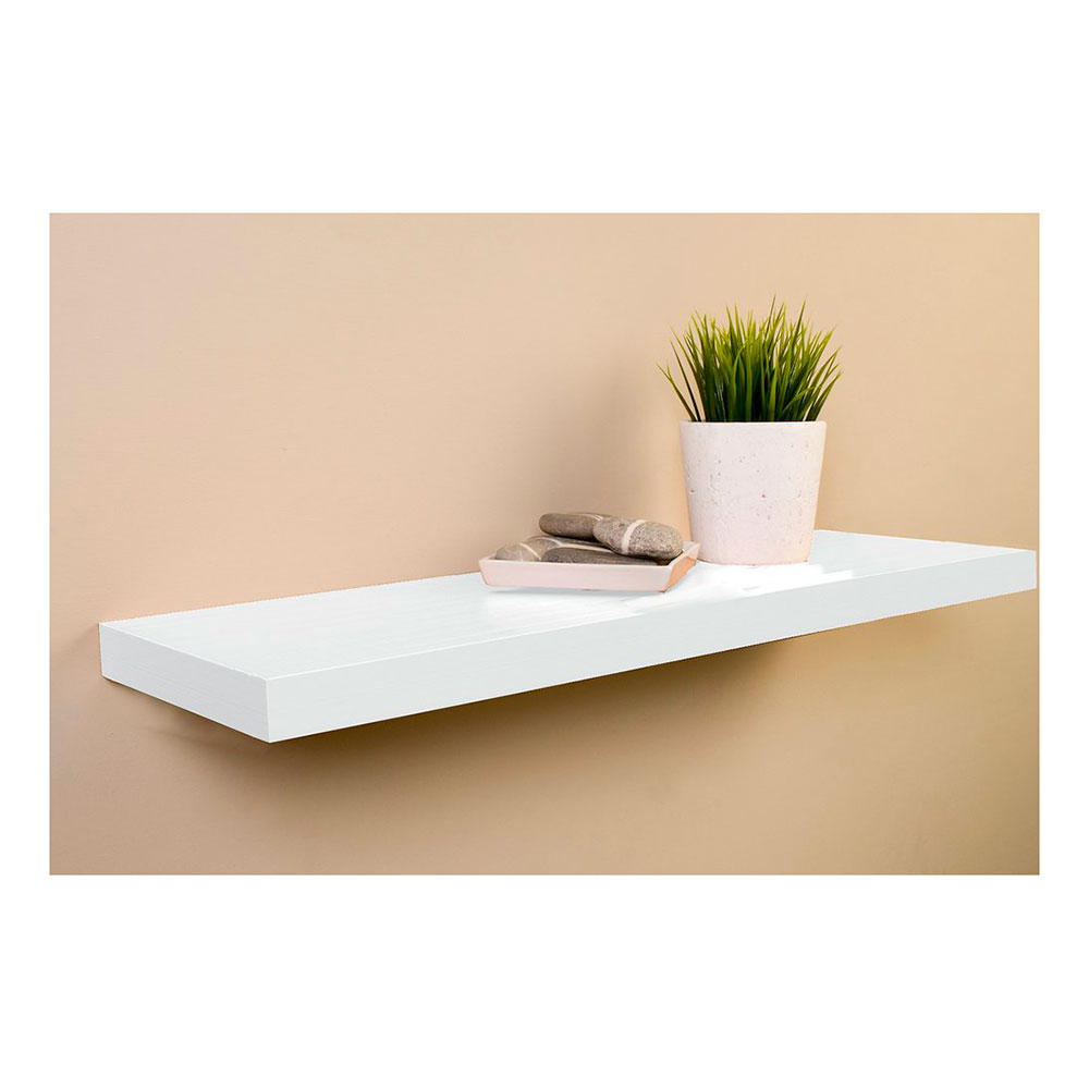 Estante C/ Fijación Invisible Rondo Blanco 60x25cm