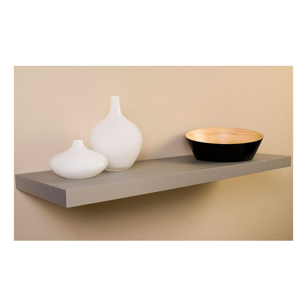 Estante C/ Fijación Invisible Hd Aluminio 80x25