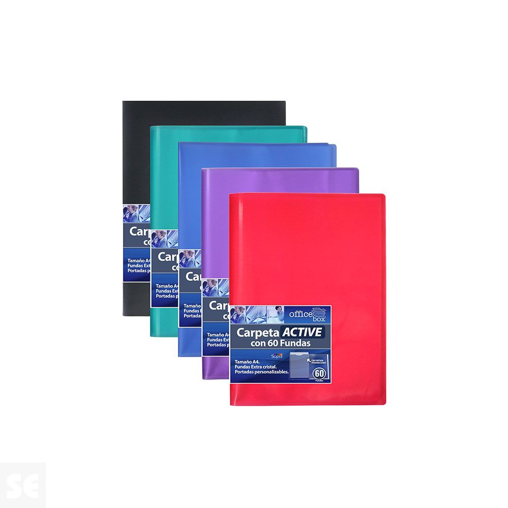 Carpeta Fundas Supra 60Fundas A4 19615