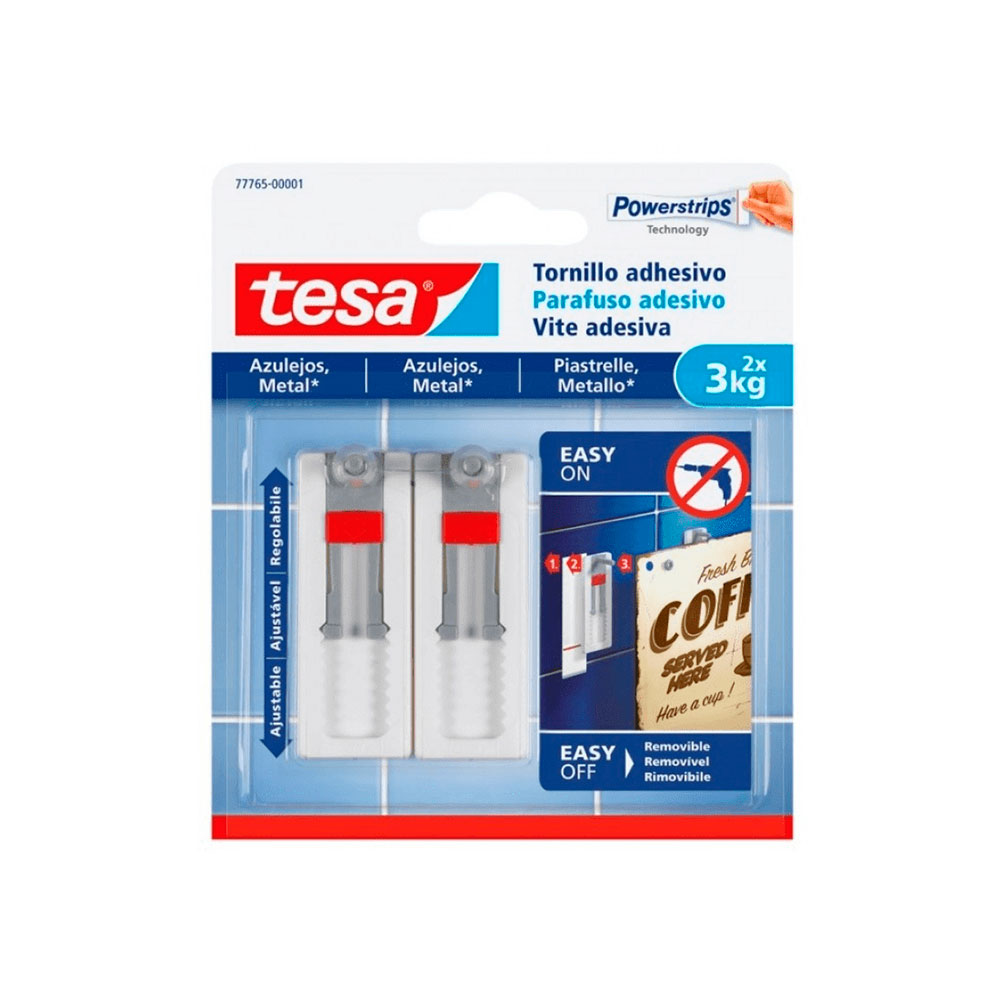 Sms Tornillo Adhesivo Ajustable Hasta 3Kg Para Azulejos
