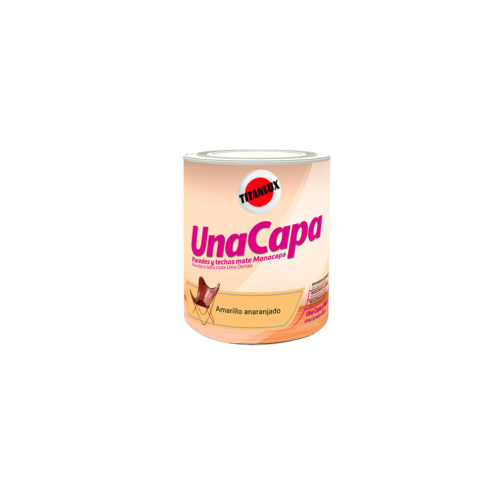 Pintura Una Capa Amarillo Anaranjado 750Ml