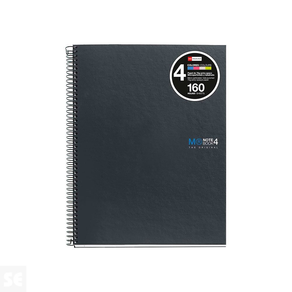 Notebook 4 A5 160 Cla. Mr Grafito Liso 2121
