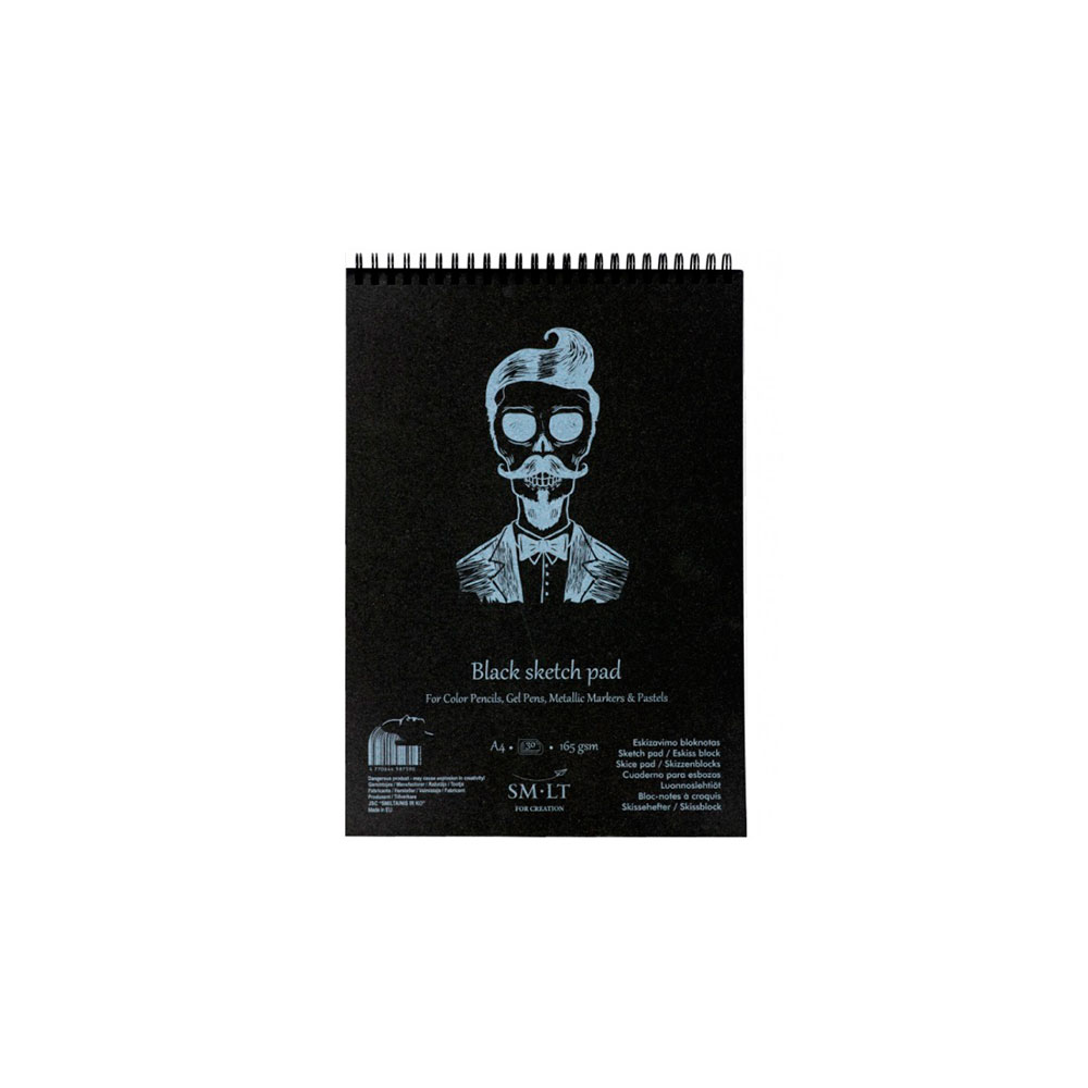 Sm Lt Bloc Dibujo Negro A4 165Grs/Black Din4