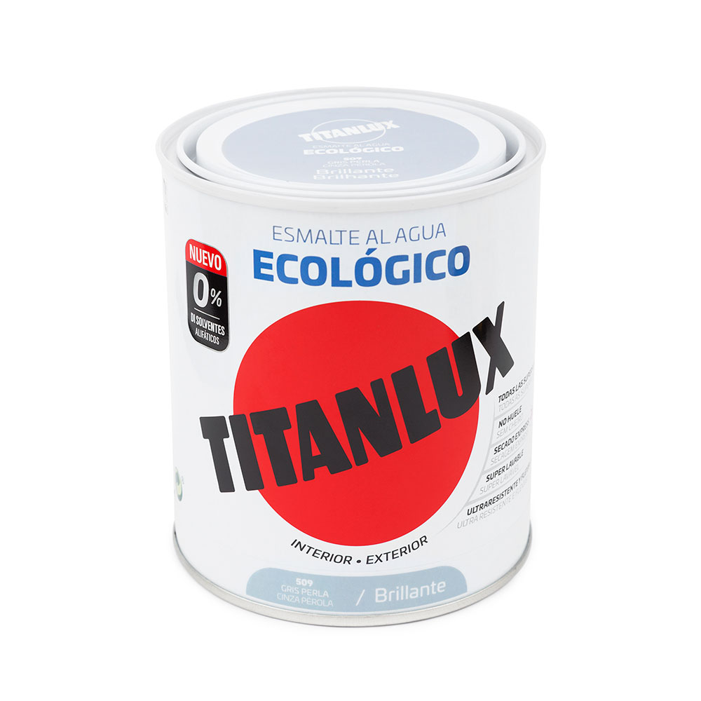 Titanlux Esm. Brillo Ecológico Gris Perla 750Ml
