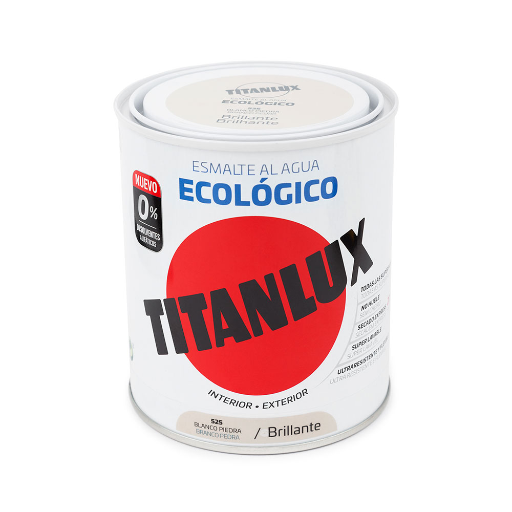 Titanlux Esm. Brillo Ecológico Blanco Piedra 750Ml