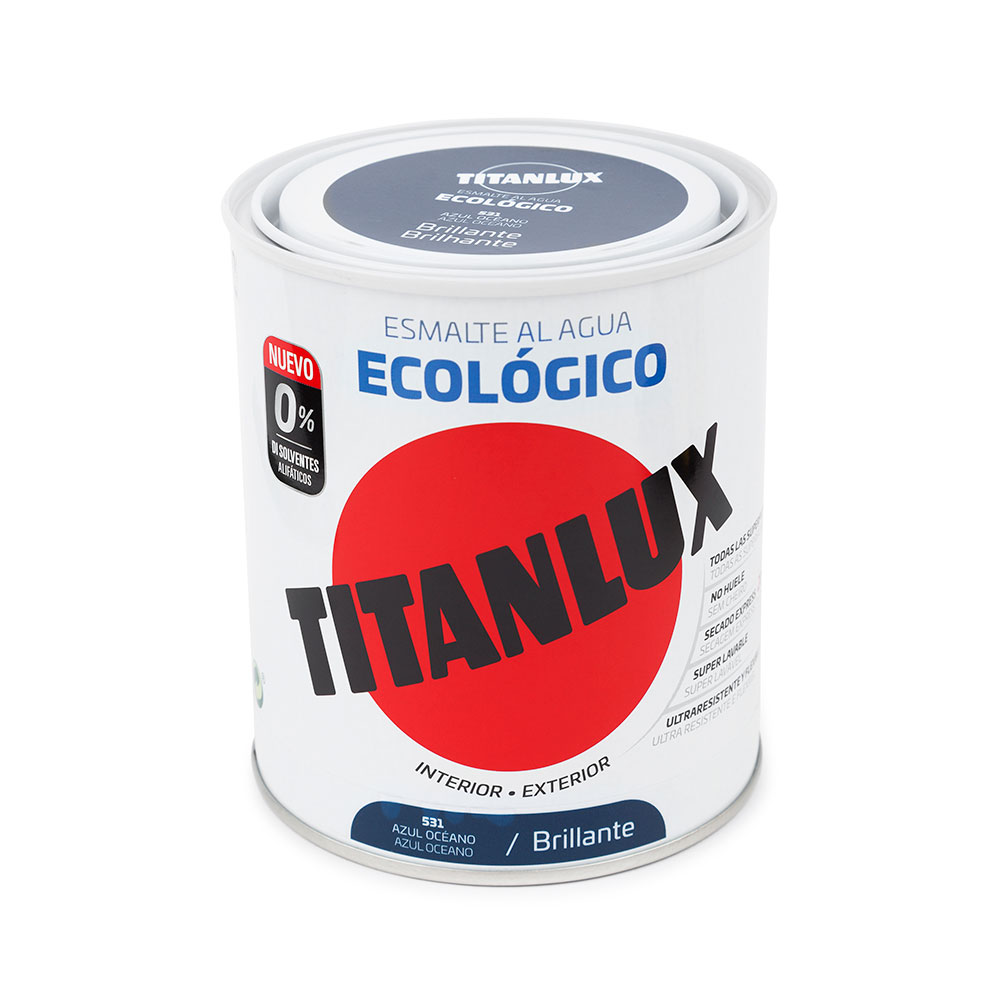 Titanlux Esm. Brillo Ecológico Azul Oceano 750Ml