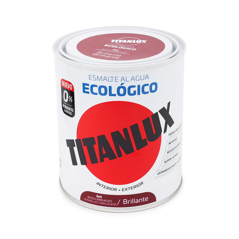 Titanlux Esm. Brillo Ecológico Rojo Carruaje 750Ml