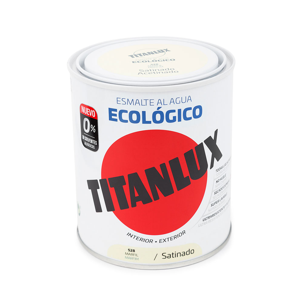 Titanlux Esmalte Satinado Ecológico Marfil 750 ml