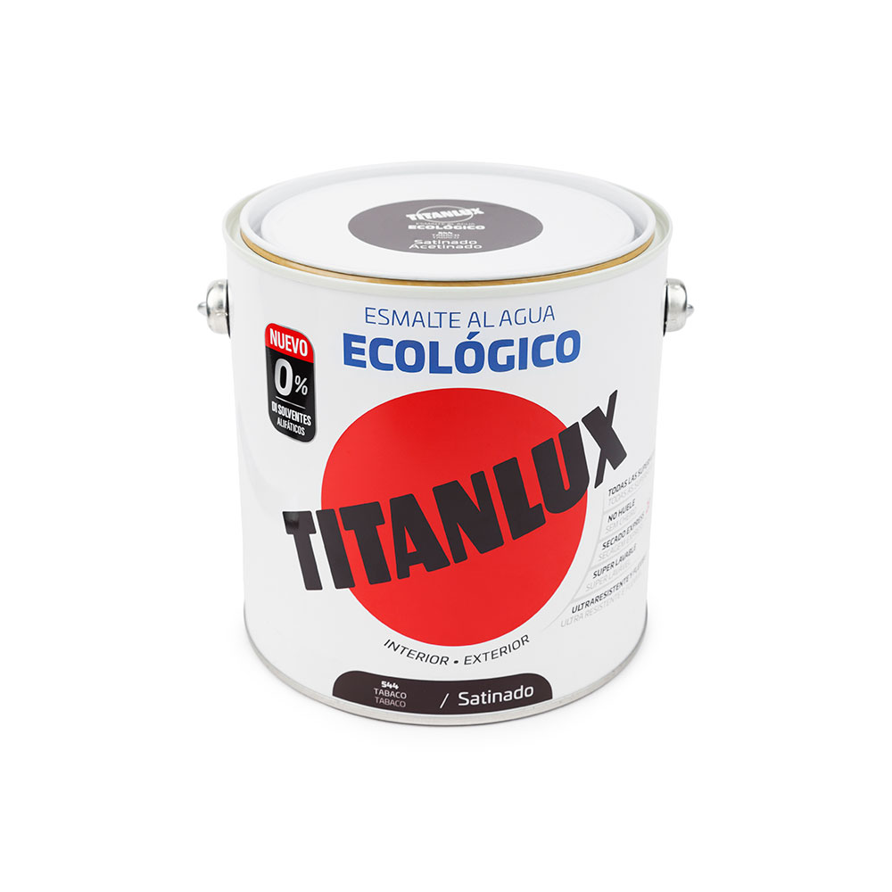 Titanlux Esmalte Satinado Ecológico Tabaco 2,5 l