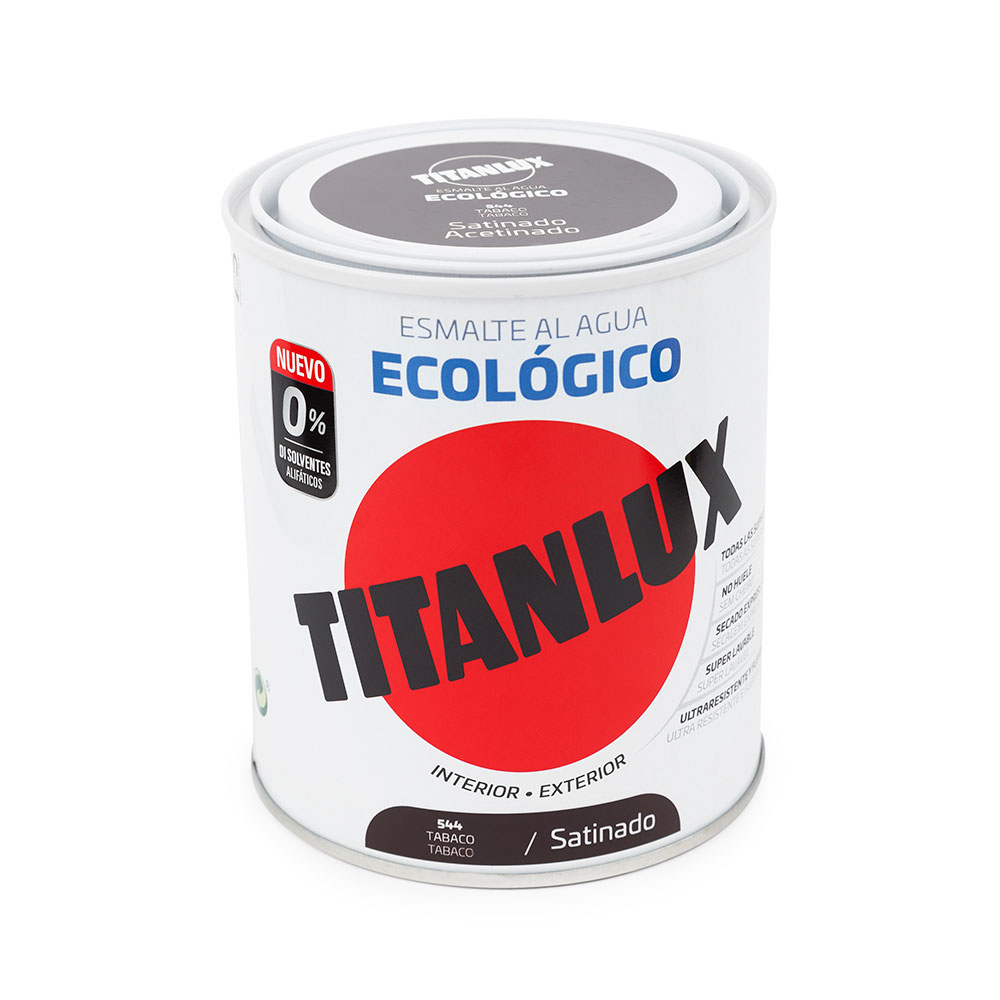 Titanlux Esmalte Satinado Ecológico Tabaco 750 ml