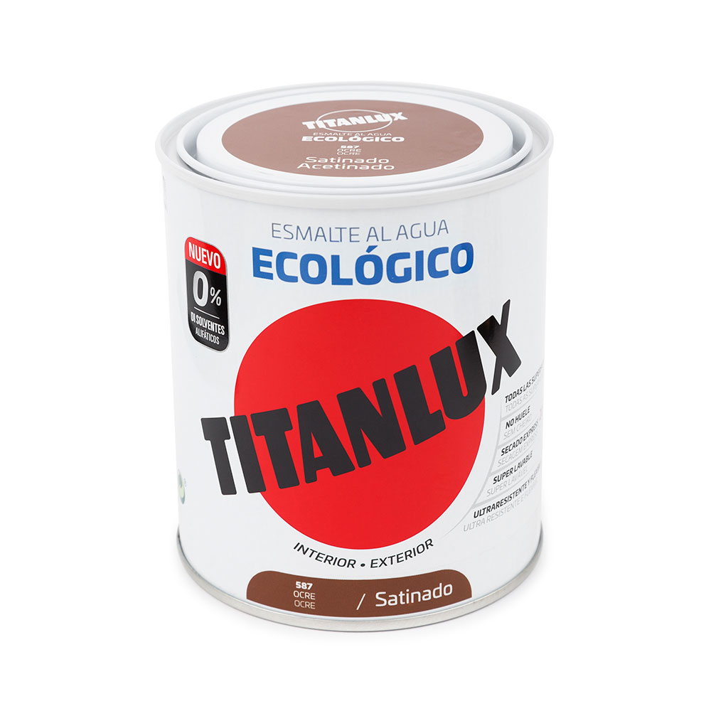 Titanlux Esmalte Satinado Ecológico Ocre 750 ml