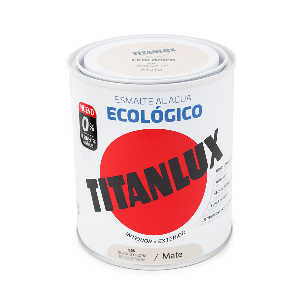 Titanlux Esm. Mate Ecológico Blanco Piedra 750Ml