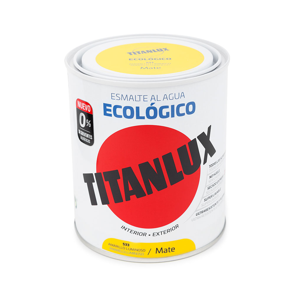 Titanlux Esm. Mate Ecológico Amarillo 750Ml