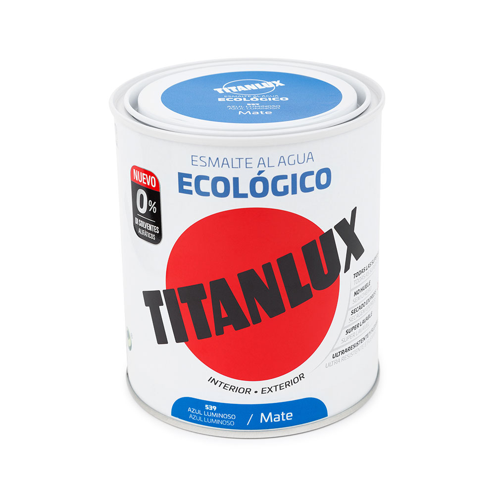 Titanlux Esm. Mate Ecológico Azul Luminoso 750Ml