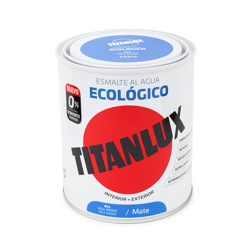 Titanlux Esm. Mate Ecológico Azul Índico 750Ml