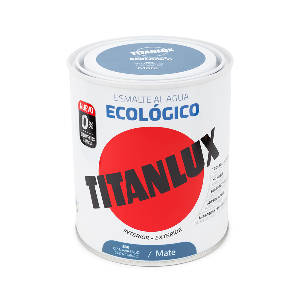 Titanlux Esm. Mate Ecológico Gris Marengo 750Ml