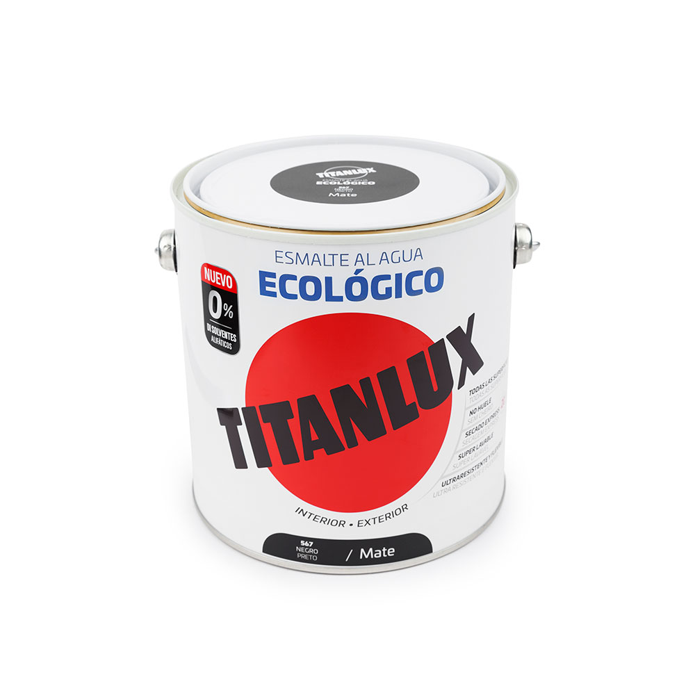 Titanlux Esm. Mate Ecológico Negro 2,5L