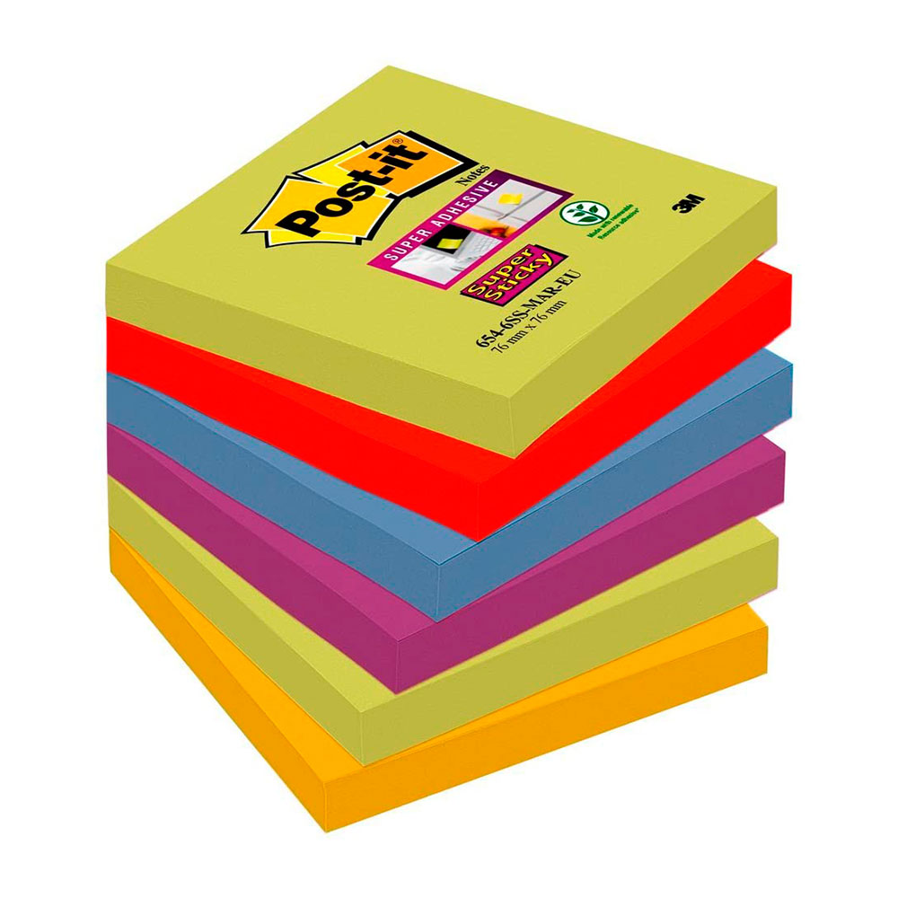Post-It Super Sticky Notas Colores Marrakech