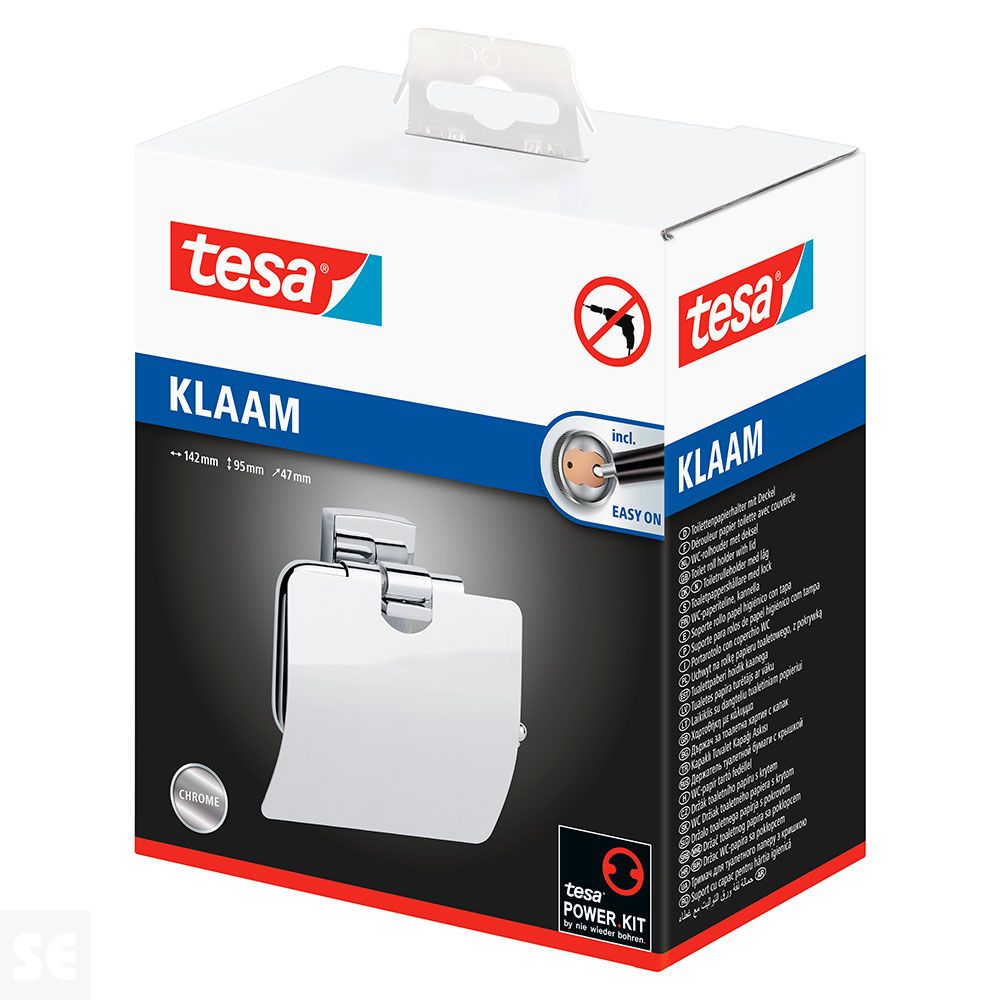 Soporte Portarrollos Wc Klaam Con Tapa