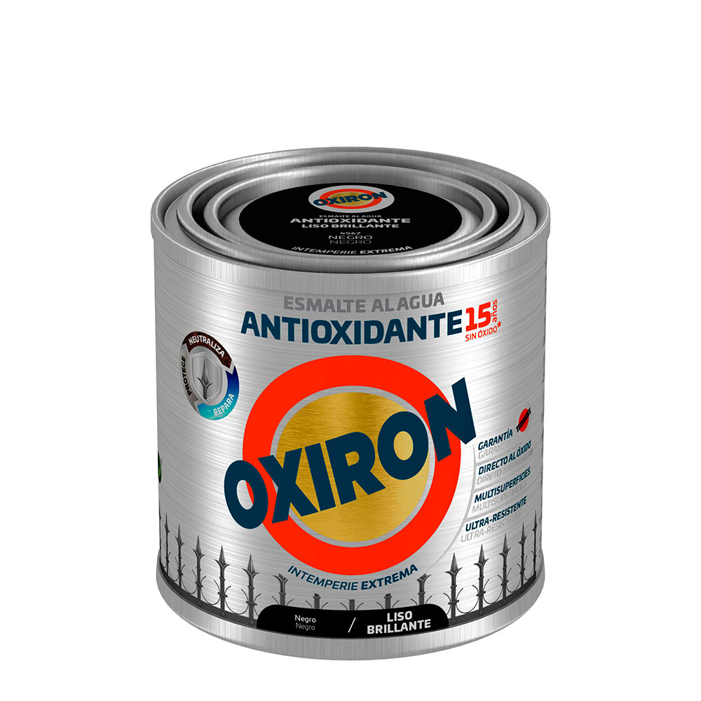 Titán Oxirón Liso Brill.Ag. Negro 250Ml