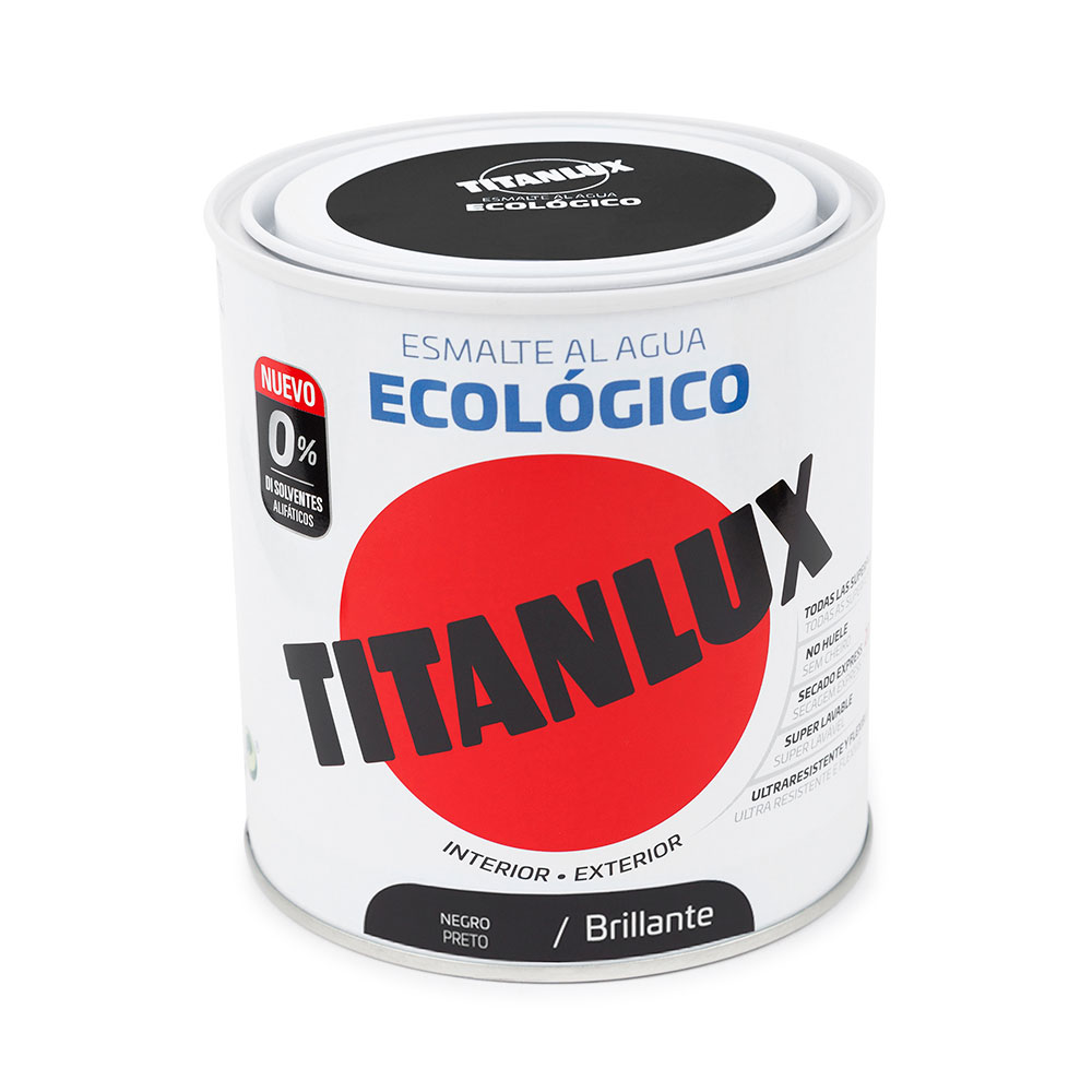 Titanlux Esm.Eco Brillo Negro 250Ml