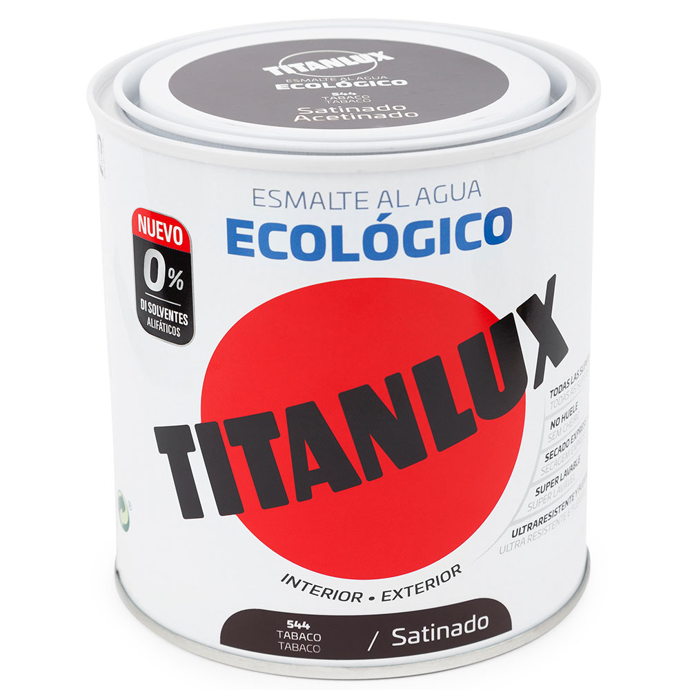 Titanlux Esmalte Eco Satinado Tabaco 250 ml