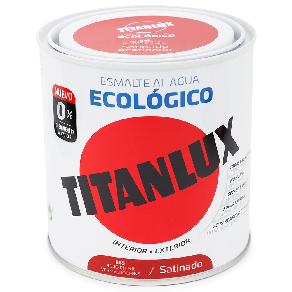 Titanlux Esmalte Eco Satinado Rojo China 250 ml
