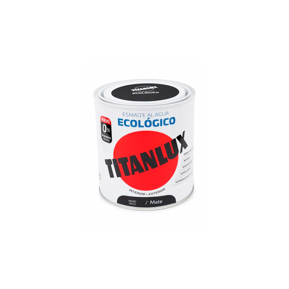 Titanlux Esm.Eco Mate Negro 250Ml