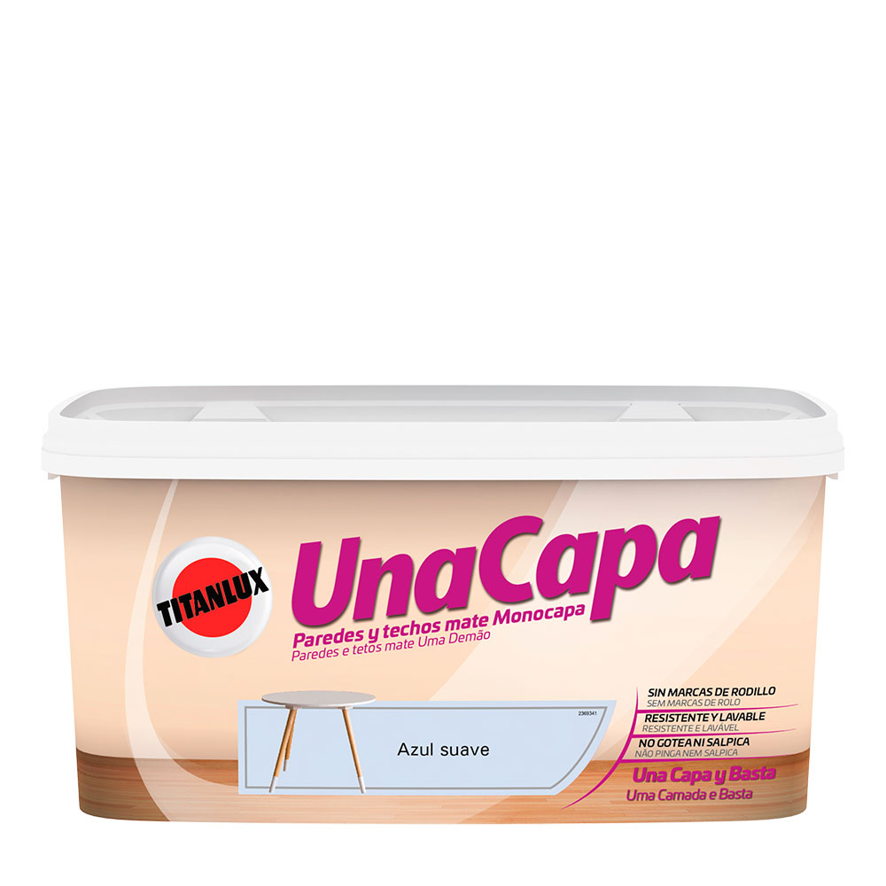 Titan Una Capa Azul Suave 4L