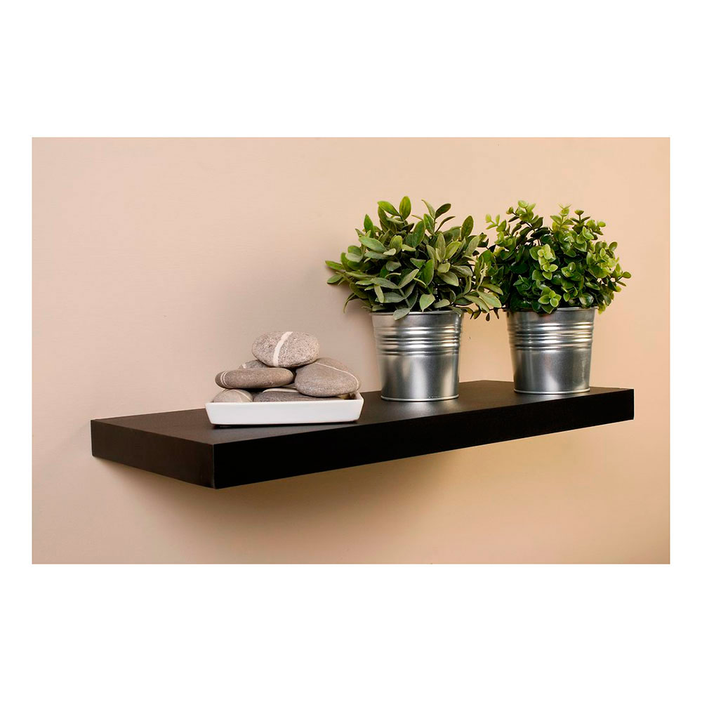 Estante C/Fijación Invisible.Hd Wengue 120x25x4 cm